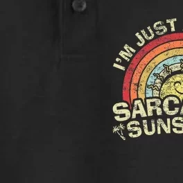 Im Just A Ray Of Sarcastic Sunshine Novelty Humor Sarcastic Dry Zone Grid Performance Polo