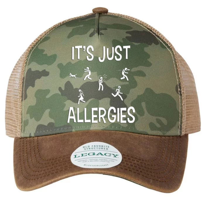 It's Just Allergies As Funny Sarcastic Allergy Cute Gift Legacy Tie Dye Trucker Hat