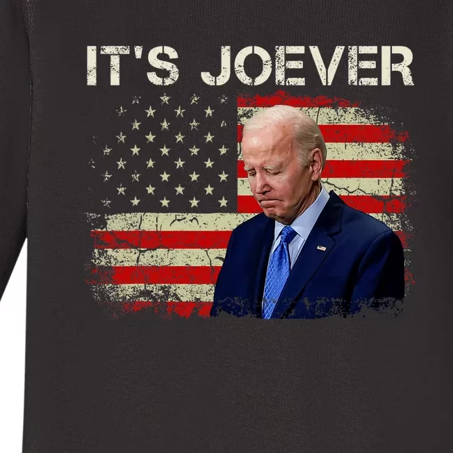 ItS Joever Biden Biden Has Quit The Race For President Baby Long Sleeve Bodysuit