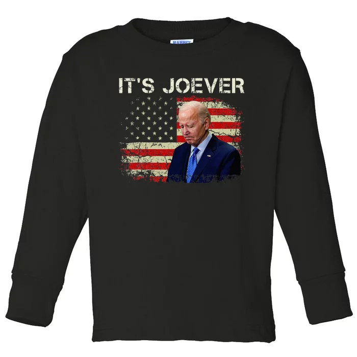 ItS Joever Biden Biden Has Quit The Race For President Toddler Long Sleeve Shirt