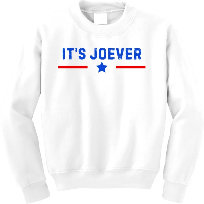 ItS Joever Biden Funny Political Meme Kids Sweatshirt