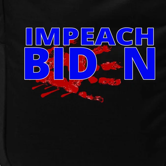 Impeach Joe Biden Bloody Handprint Impact Tech Backpack