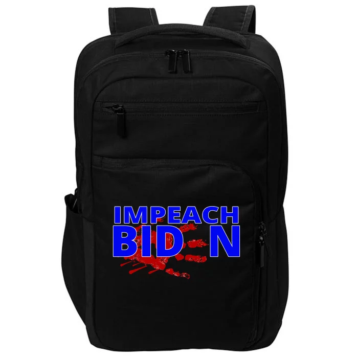 Impeach Joe Biden Bloody Handprint Impact Tech Backpack