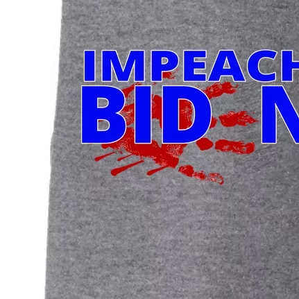 Impeach Joe Biden Bloody Handprint Doggie 3-End Fleece Hoodie