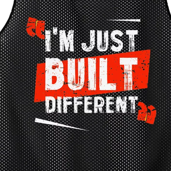 IM Just Built Different Mesh Reversible Basketball Jersey Tank