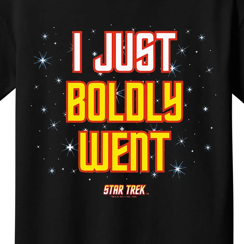 I Just Boldly Went Kids T-Shirt