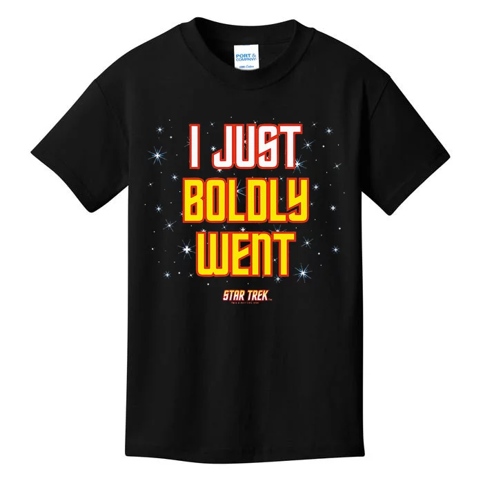 I Just Boldly Went Kids T-Shirt