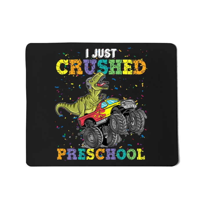 I Just Crushed PreSchool Dinosaur TRex Gaming Monster Truck Mousepad