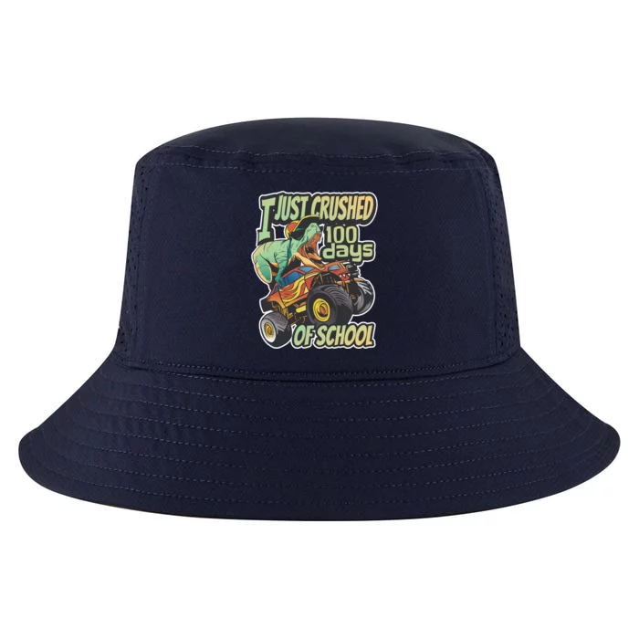 I Just Crushed 100 Days Of School Gift Monster Truck And Tgiftrex Gift Cool Comfort Performance Bucket Hat