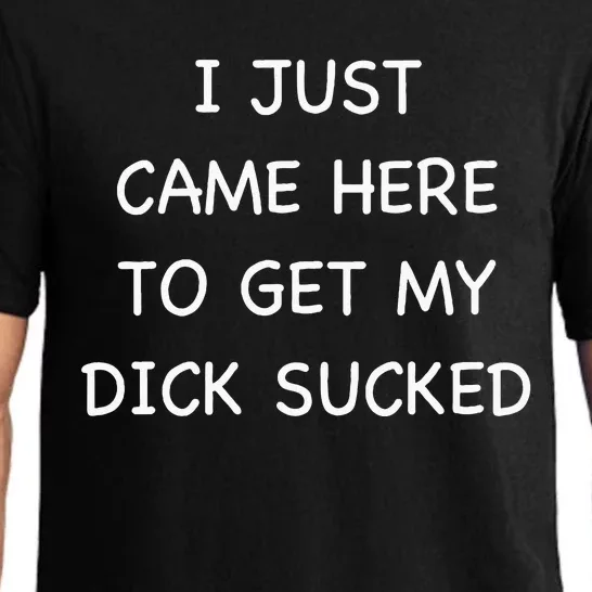 I Just Came Here To Get My Dick Sucked Adult Humor Offensive Pajama Set