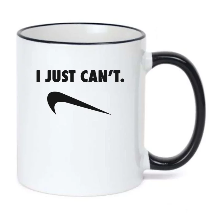 I Just Can't Black Color Changing Mug