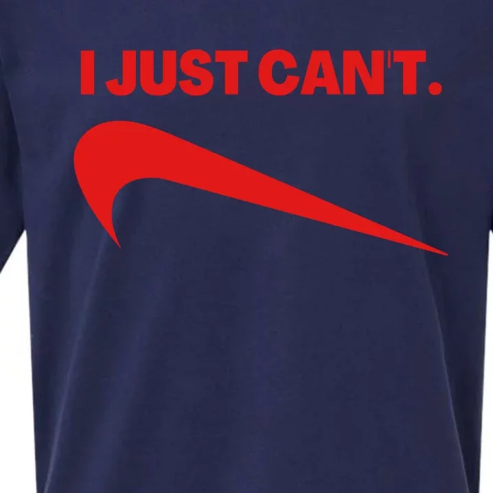 I Just Can't Funny Parody Sueded Cloud Jersey T-Shirt