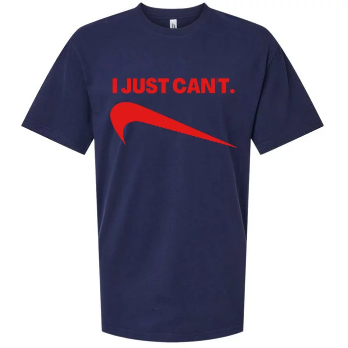 I Just Can't Funny Parody Sueded Cloud Jersey T-Shirt