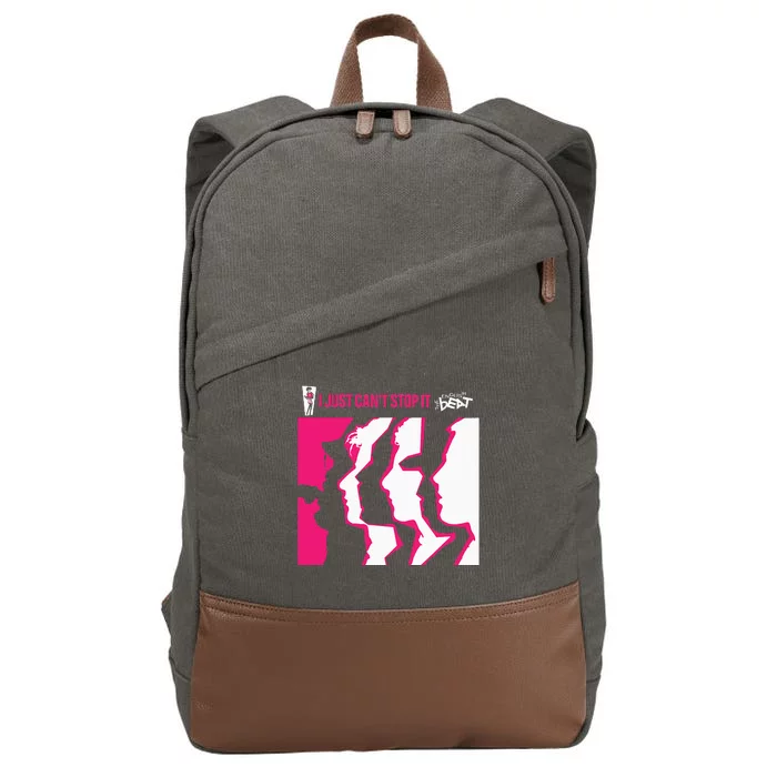 I Just Cant Stop It Faces Cotton Canvas Backpack