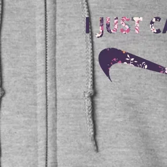 I Just Can't Funny Parody Floral Full Zip Hoodie