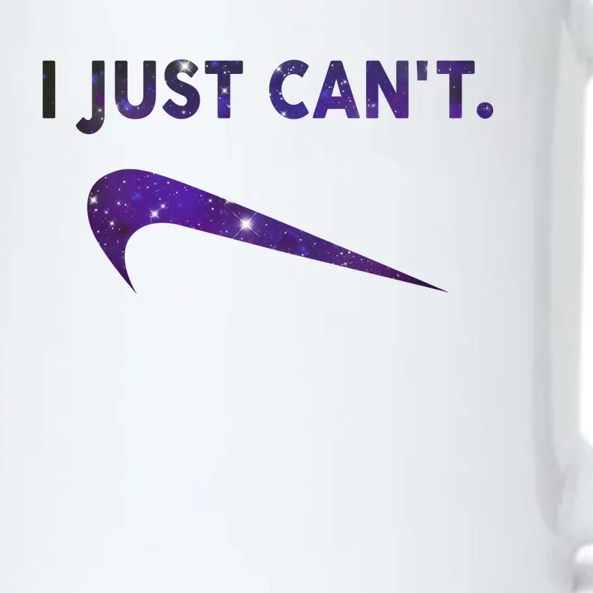 I Just Can't Funny Parody Galaxy Black Color Changing Mug