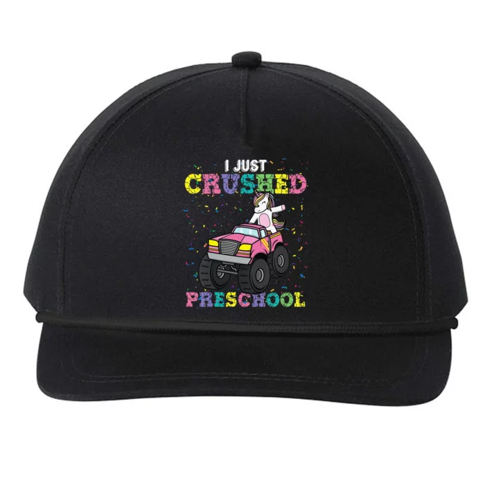 I Just Crushed PreSchool Unicorn Truck Graduation Snapback Five-Panel Rope Hat