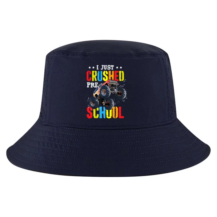 I Just Crushed Preschool Monster Truck Graduation PreK Cool Comfort Performance Bucket Hat