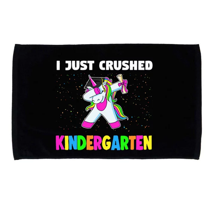 I just crushed Kindergarten Graduation Unicorn Microfiber Hand Towel