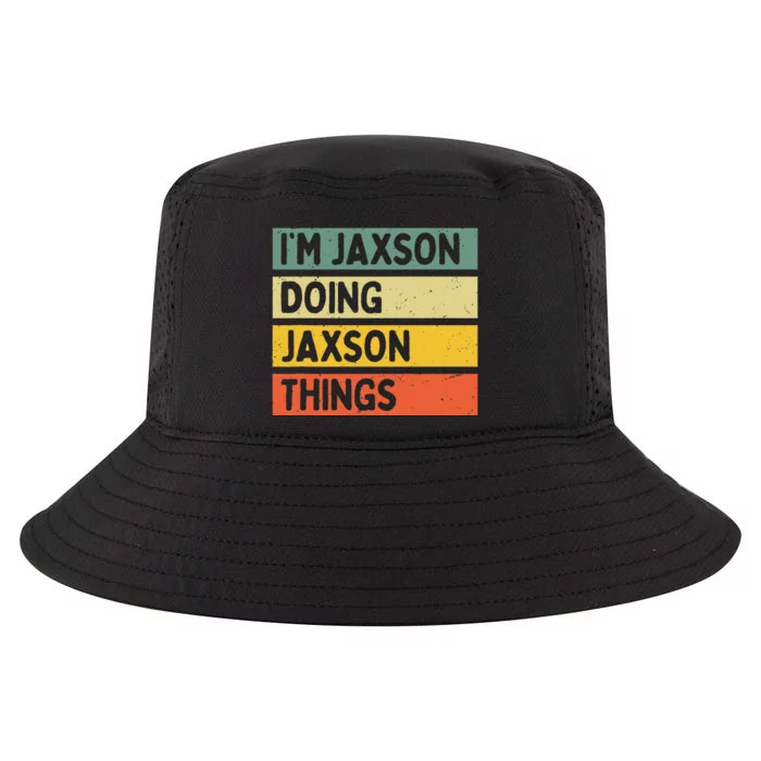 IM Jaxson Doing Jaxson Things Funny Personalized Quote Cool Comfort Performance Bucket Hat