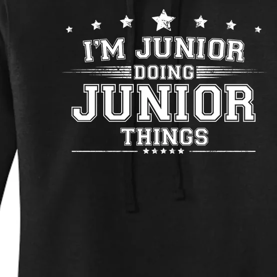 Im Junior Doing Junior Things Women's Pullover Hoodie