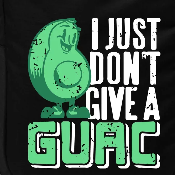 I Just Don't Give A Guac Retro Funny Guacamole Lover Present Gift Impact Tech Backpack