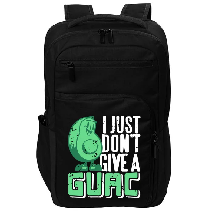 I Just Don't Give A Guac Retro Funny Guacamole Lover Present Gift Impact Tech Backpack