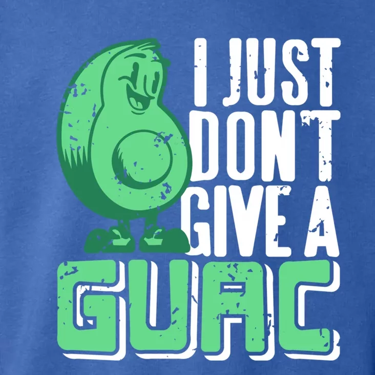 I Just Don't Give A Guac Retro Funny Guacamole Lover Present Gift Toddler Hoodie