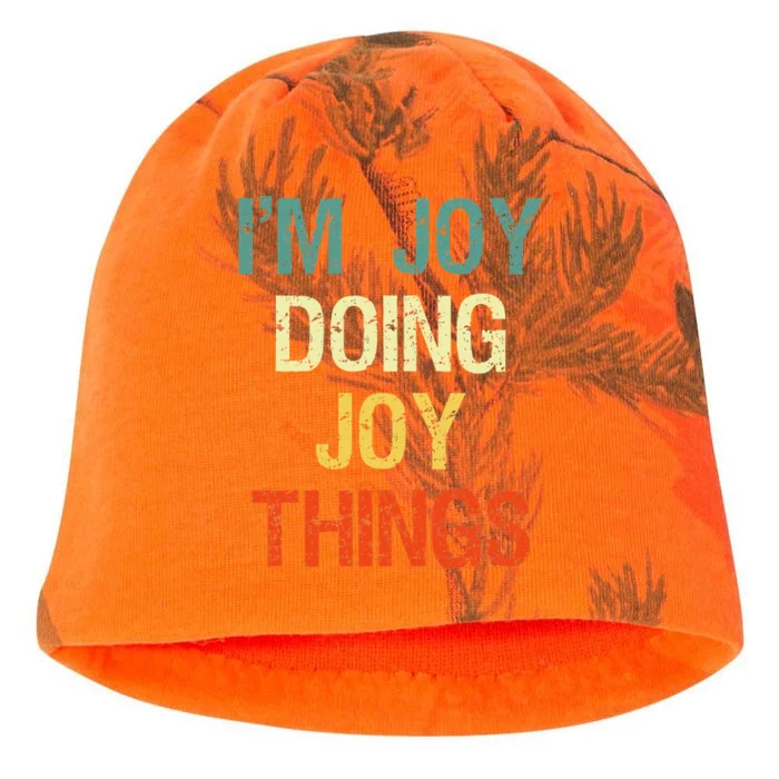 IM Joy Doing Joy Things Personalized First Name Gift Kati - Camo Knit Beanie