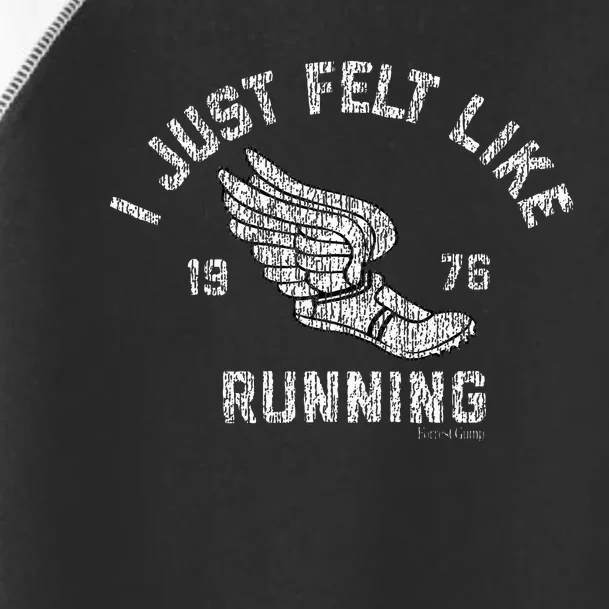 I Just Felt Like Running 1976 Logo Toddler Fine Jersey T-Shirt