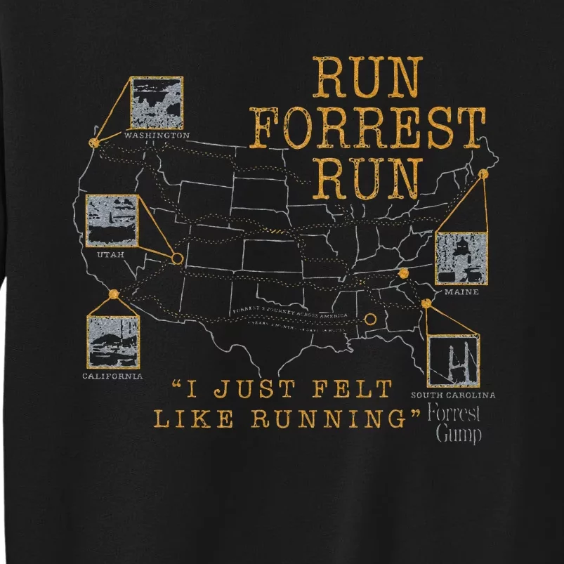 I Just Felt Like Running Quote Tall Sweatshirt