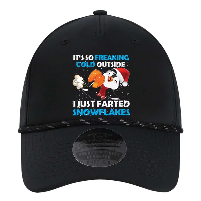 I Just Farted Snowflakes Funny Penguin Lover Christmas Cool Gift Performance The Dyno Cap