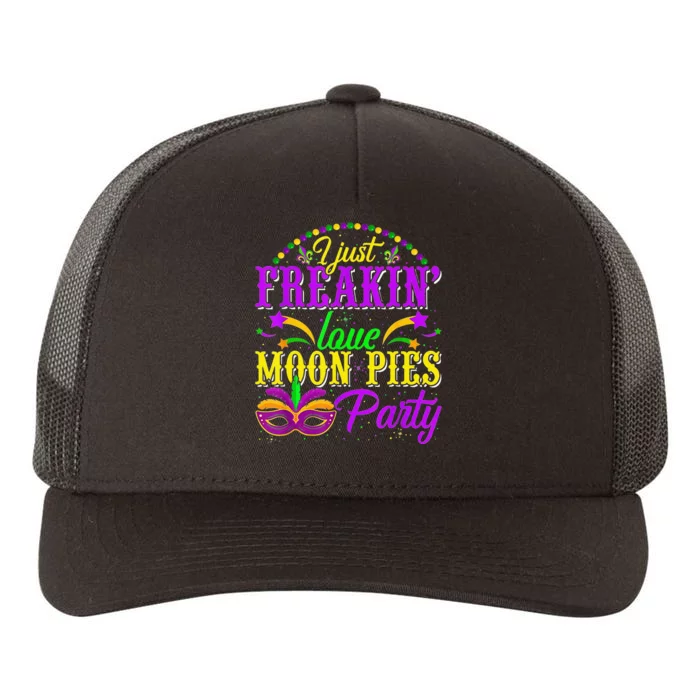 I Just Freakin Love Moon Pie funny Mardi Gras Party Yupoong Adult 5-Panel Trucker Hat