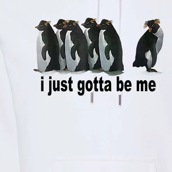 I Just Gotta Be Me Penguin Funny Gift Premium Hoodie