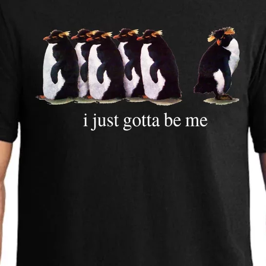 I Just Gotta Be Me Penguin Funny Tv Show Pajama Set