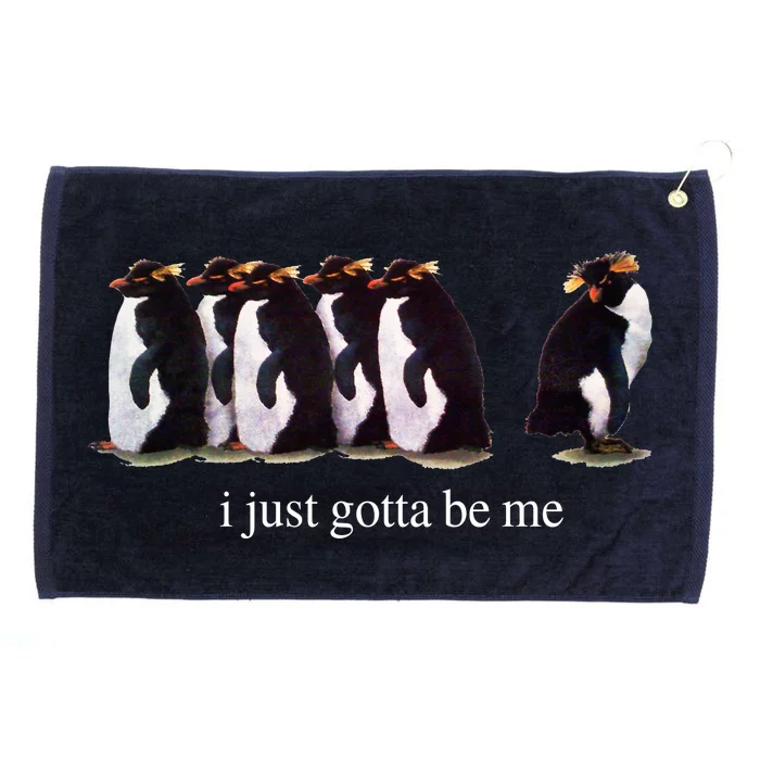 I Just Gotta Be Me Penguin Funny Tv Show Grommeted Golf Towel