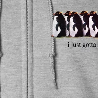 I Just Gotta Be Me Penguin Funny Tv Show Full Zip Hoodie