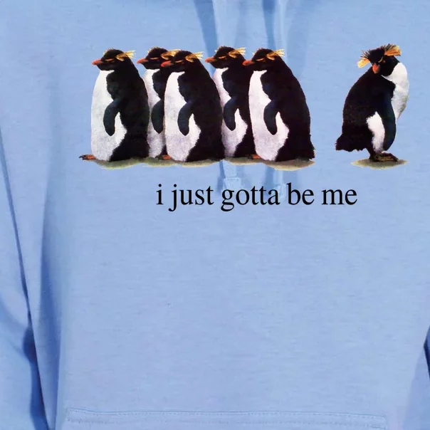 I Just Gotta Be Me Penguin Funny Tv Show Unisex Surf Hoodie