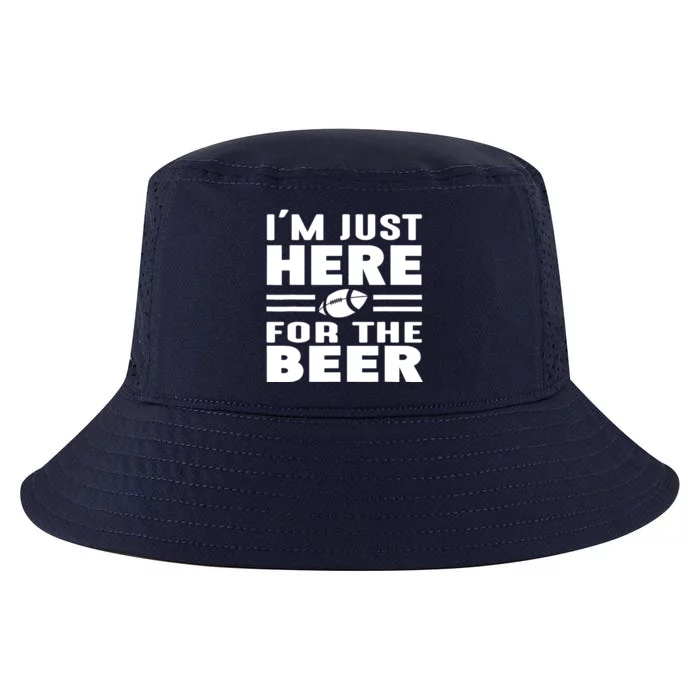 I'm Just Here For The Beer Funny Girlfriend Football Cool Comfort Performance Bucket Hat