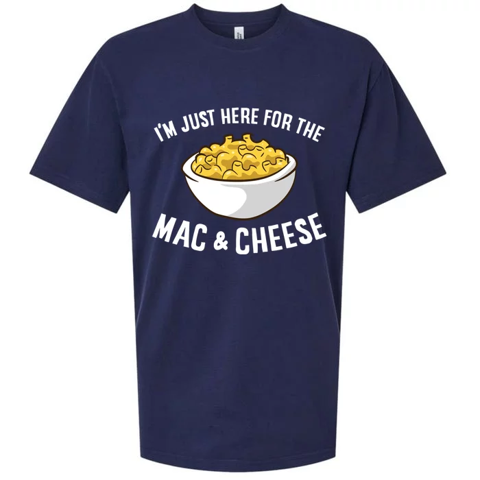 I'm Just Here For The Mac And Cheese Macaroni Mac And Cheese Gift Sueded Cloud Jersey T-Shirt