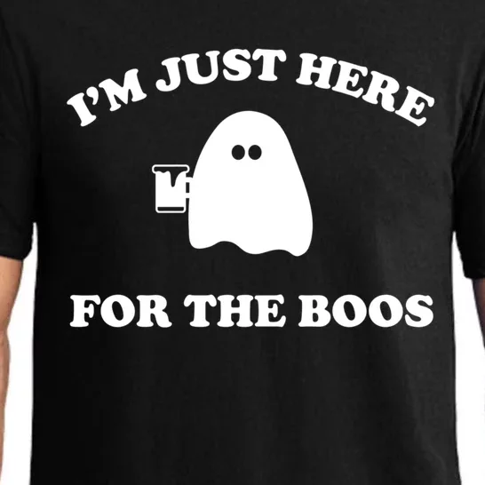 Im Just Here For The Boos Halloween Cute Gift And Gift Pajama Set