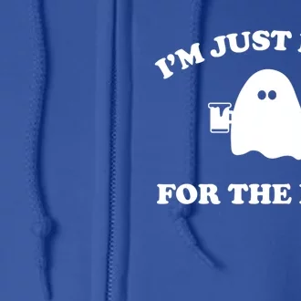 Im Just Here For The Boos Halloween Cute Gift And Gift Full Zip Hoodie