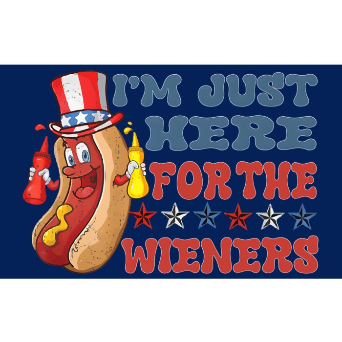 Im Just Here For The Wieners Sausage Bumper Sticker