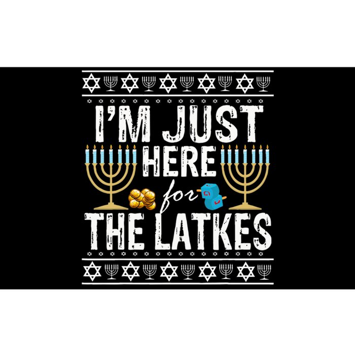 I'm Just Here for the Latkes Jewish Gift Bumper Sticker