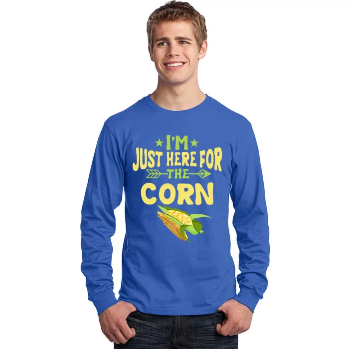 Im Just Here For The Corn Apparel Corn Farmer Tall Long Sleeve T-Shirt