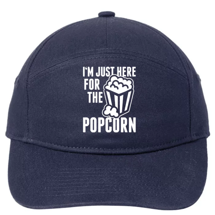 Im Just Here For The Popcorn 7-Panel Snapback Hat