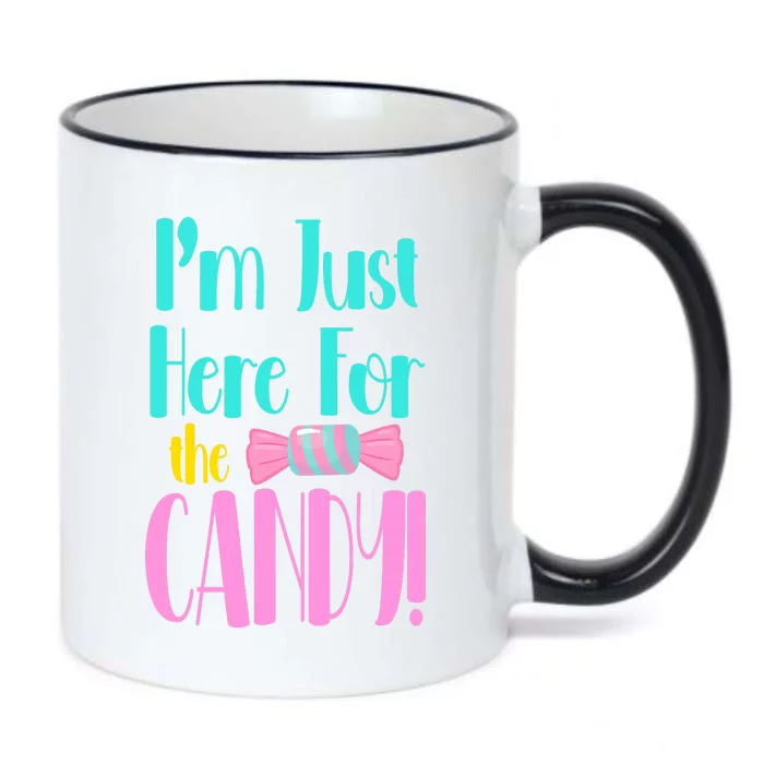 Im Just Here For The Candy Halloween Black Color Changing Mug