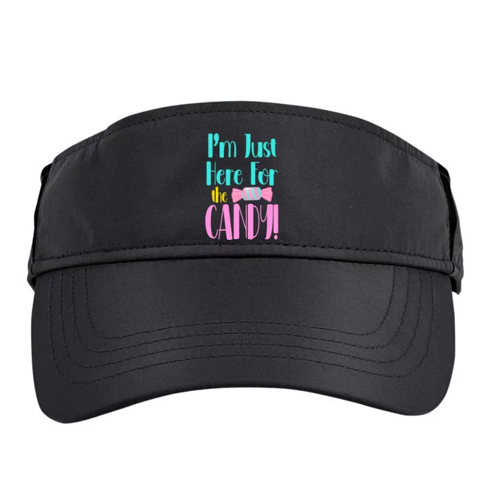 Im Just Here For The Candy Halloween Adult Drive Performance Visor