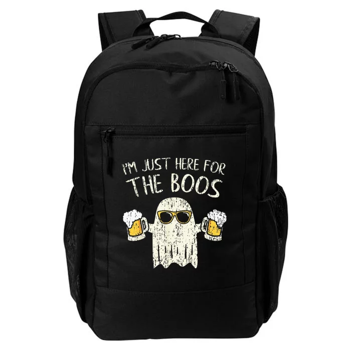 Im Just Here For The Boos Funny Gift Halloween Ghost Daily Commute Backpack