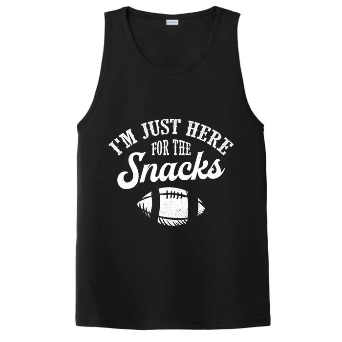 I'm Just Here For The Snacks Funny Fantasy Football League Performance Tank